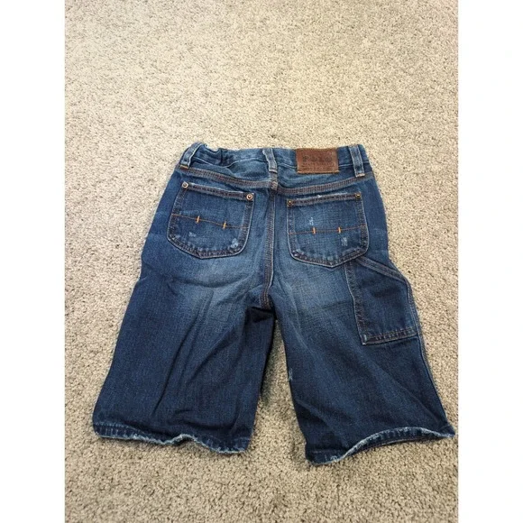 Polo Ralph Lauren Boys Denim Shorts Size 7 Blue Distressed Casual‎ - Picture 6 of 6